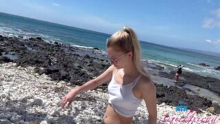 Outdoor dicking upon HD POV glaze less a horny unreserved - Riley Star